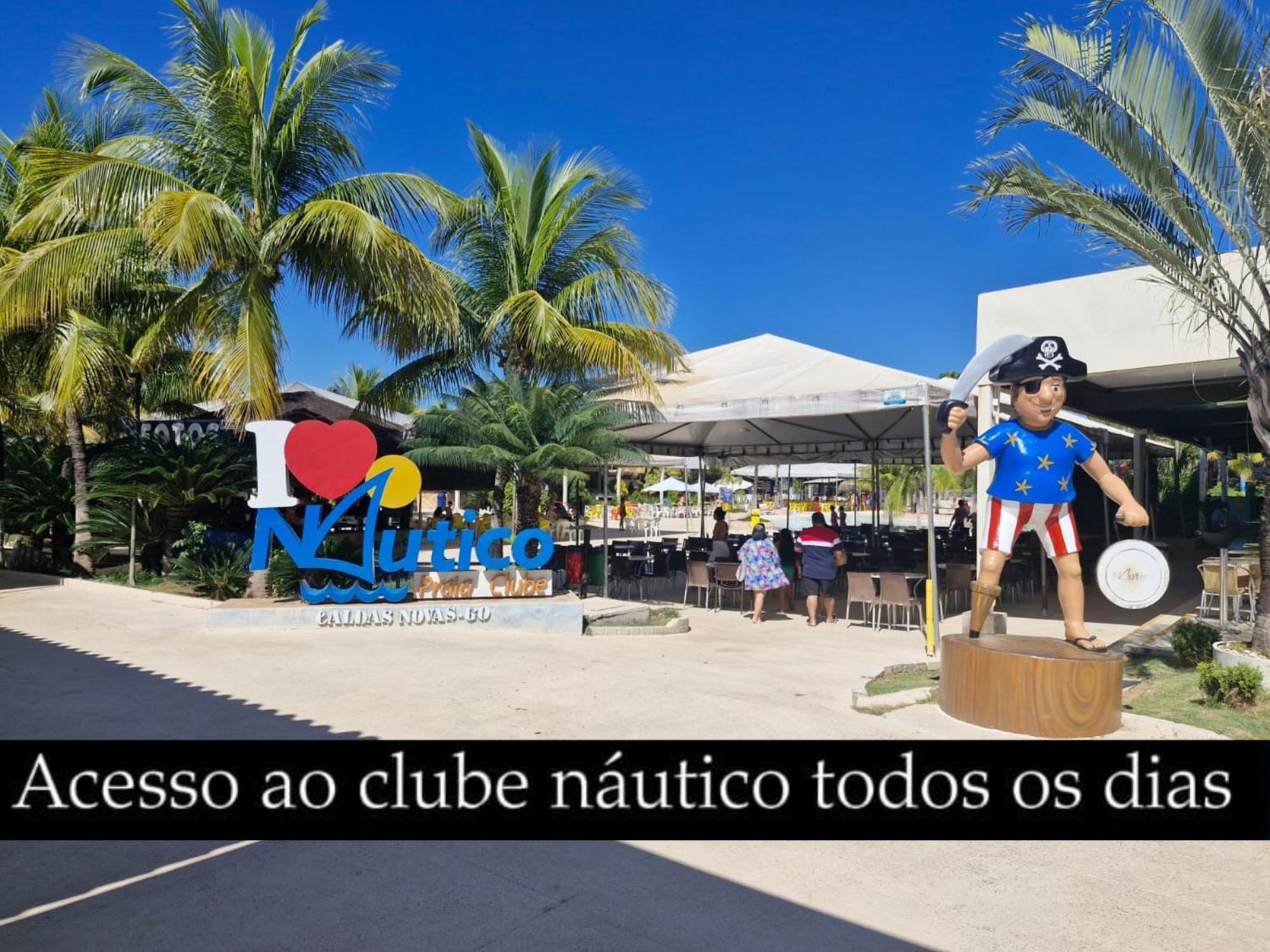 Nautico Flat Com Acesso Ao Clube Nautico Praia- 카우다스노바스 외부 사진