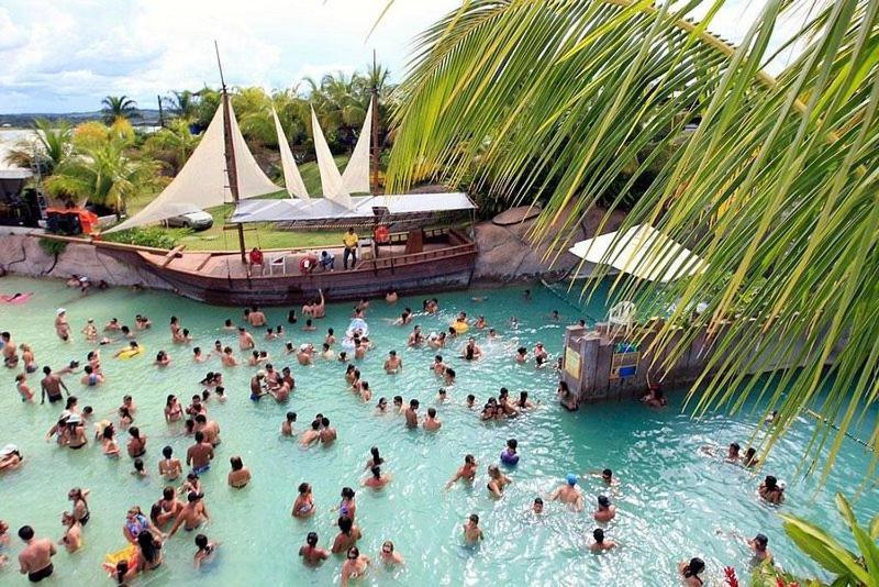 Nautico Flat Com Acesso Ao Clube Nautico Praia- 카우다스노바스 외부 사진